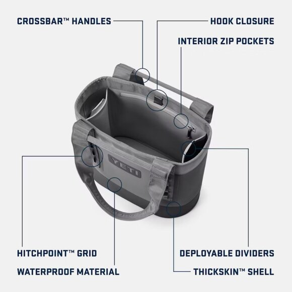 Yeti Camino 20 Carryall Tote Bag - RED WINE Color - NWT - Picture 6 of 6